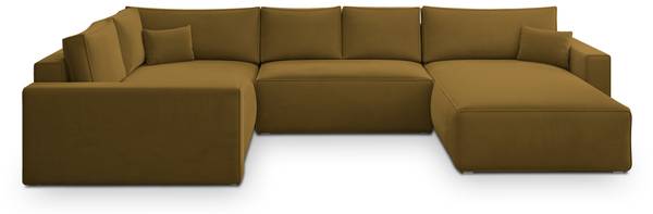 Ecksofa VELAMI M Gelb