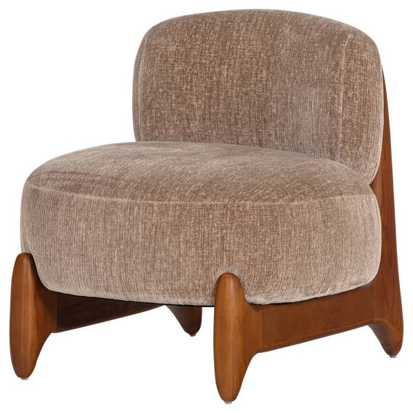 Fauteuil Runi Taupe - Jaune