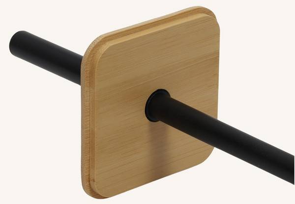 WC Bürste ZETRU Schwarz - Metall - 11 x 38 x 11 cm