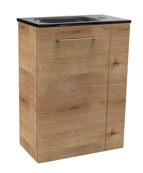 Waschbeckenunterschrank SBC Milano Braun Braun - Holzwerkstoff - 60 x 70 x 34 cm