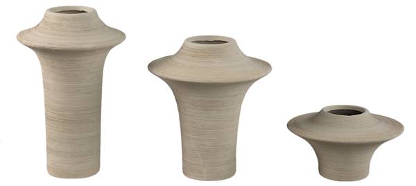 Vase RINDER Beige - Keramik - 21 x 24 x 21 cm