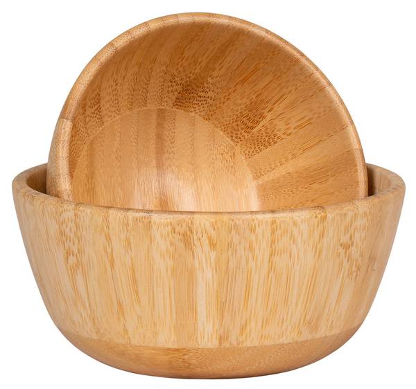 Schüssel Chefalu Braun - Bambus - Holzwerkstoff - 13 x 7 x 13 cm