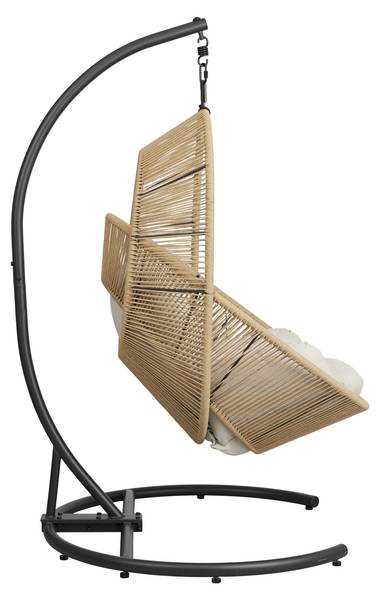 Chaise suspendue Tim avec coussin Bois