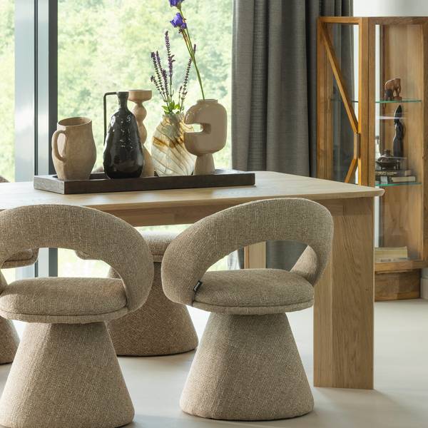 Table à manger Tablo Chêne - 180 x 76 x 100 cm