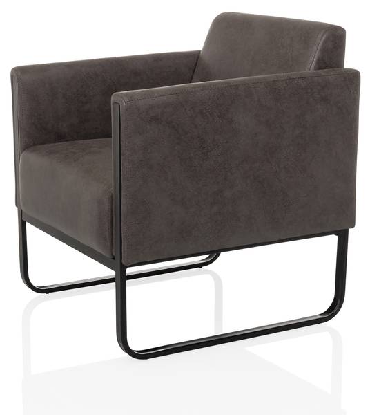 Fauteuils lounges Aruba Retro Gris - Tissé à plat - 67 x 78 x 71 cm