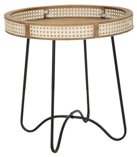 Beistelltisch Fuji Braun - Metall - 60 x 61 x 60 cm