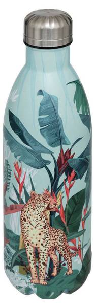 Isolierte Flasche JUNGLE Weiß - Metall - 9 x 32 x 9 cm