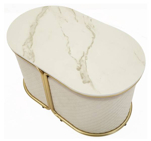 Couchtisch Relax Metall - 79 x 44 x 79 cm
