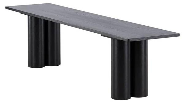 Sitzbank Olivia Schwarz - Holzwerkstoff - 180 x 45 x 40 cm
