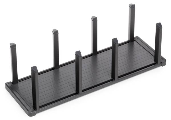 Tellerhalter für Schublade Orderbox Grau - Metall - 17 x 3 x 50 cm