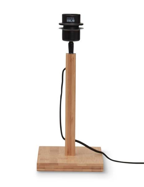 Dekorative Tischleuchte IGUAZU Braun - Holz - Höhe: 37 cm