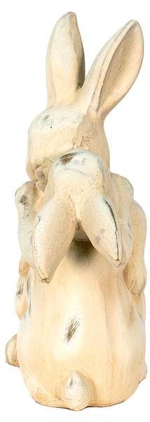 Figur Kaninchen DekoEaster-Henry Beige - Keramik - 10 x 25 x 20 cm