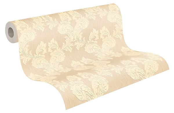 Textiltapete 956302-GU Beige - Fleece - 53 x 1005 x 1 cm