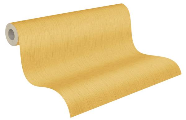 Vliestapete 4154 einfarbig Struktur Gelb - Fleece - 53 x 1005 x 1 cm