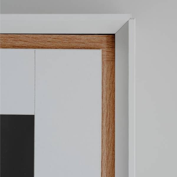 Buffet ARONA Marron - Blanc - Bois manufacturé - 38 x 185 x 90 cm