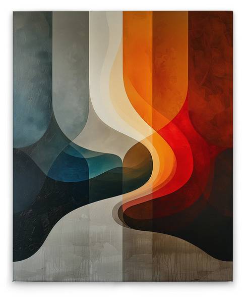 Leinwandbild Abstract Areas 2 Textil - 40 x 2 x 50 cm