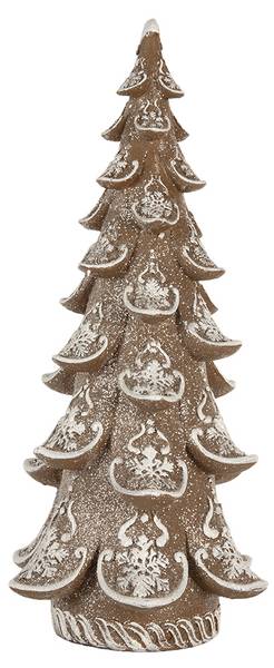 Decoratie Kerstboom Xmas&Eth bruin - kunststof - 19 x 40 x 19 cm