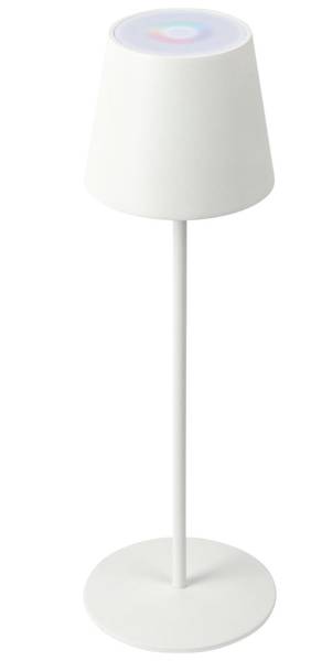 Tischlampe Chroma Weiß - Metall - 13 x 38 x 13 cm