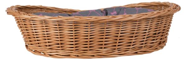 Hundekorb Poppy Grau - Orange - 45 x 15 x 32 cm
