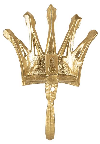 Wandhaken Krone Imon Gold - Metall - 3 x 18 x 11 cm