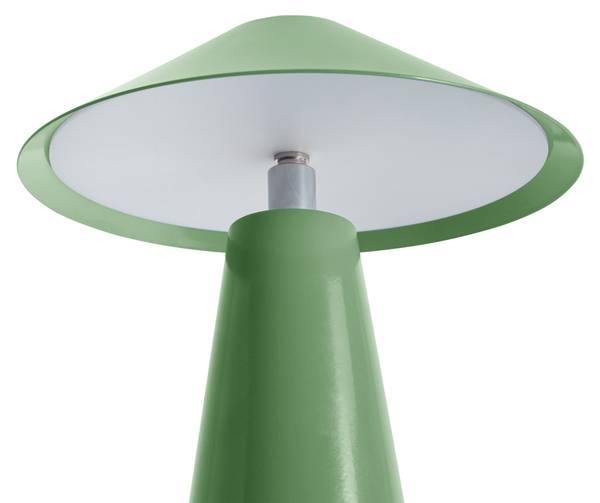 Tischlampen APAYAO 2-tlg Schwarz - Grün - Silber - Weiß - Metall - 18 x 29 x 18 cm