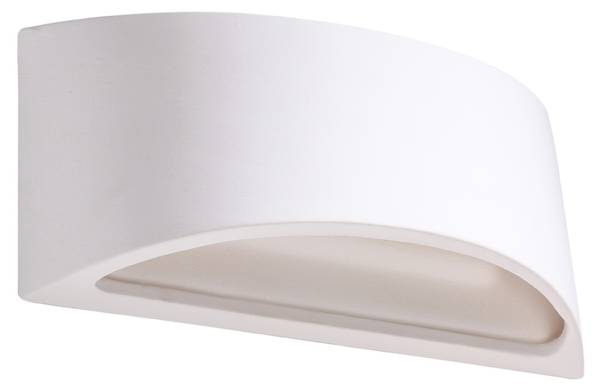 Wandlamp Vixen Weiß - Sicherheitsglas - 10 x 14 x 32 cm