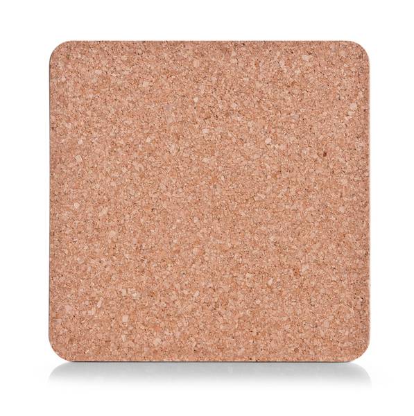 Untersetzer, Kork, 24,5x24,5cm Braun - Kork - 25 x 1 x 25 cm