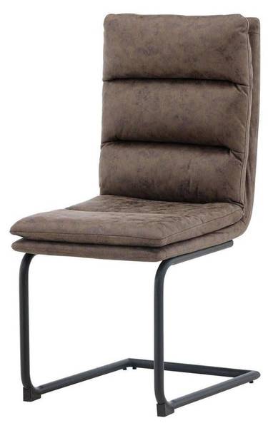 Freischwinger Zizo (2er-Set) Braun - Microfaser - 45 x 100 x 60 cm