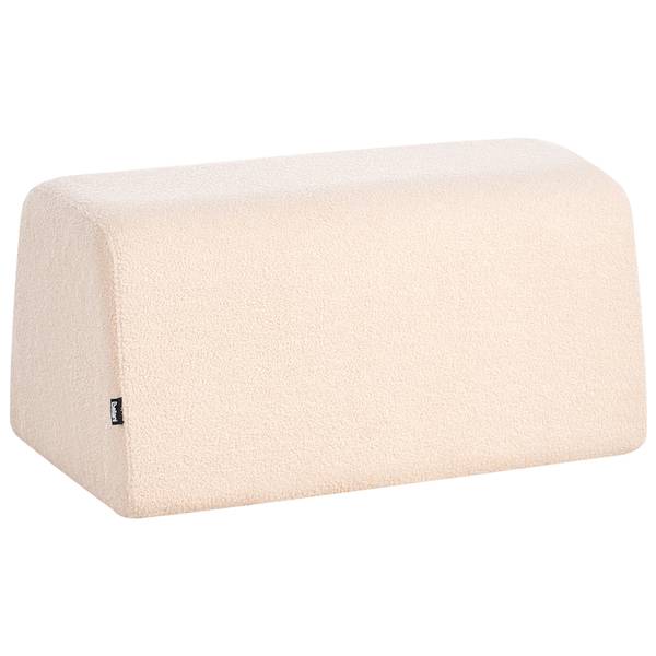 Pouf SINCLAIR Beige - Textil - 79 x 40 x 49 cm