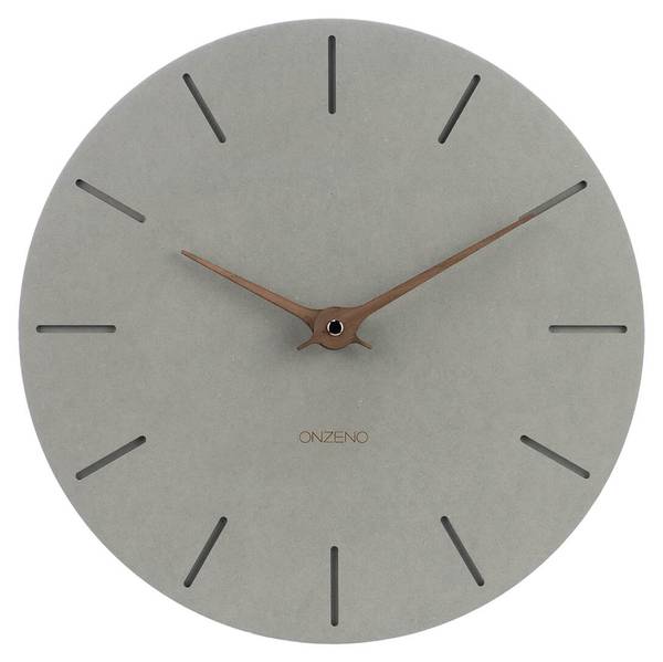 Wanduhr Wanduhren Ep Grau - Holzwerkstoff - 29 x 29 x 1 cm