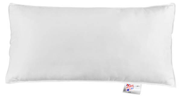 Super Mikrofaser-Kopfkissen Weiß - Textil - 40 x 15 x 80 cm