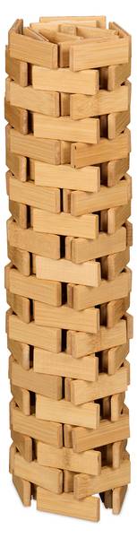 Faltbare Badematte aus Bambus Braun - Holzverbundwerkstoff - 70 x 1 x 42 cm