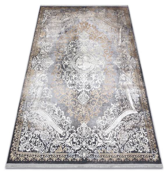 Modern Luce 91 Teppich Ornament Vintage Grau - Polyester - 115 x 1 x 170 cm