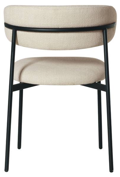 Polsterstuhl ZOYA Beige - Schwarz