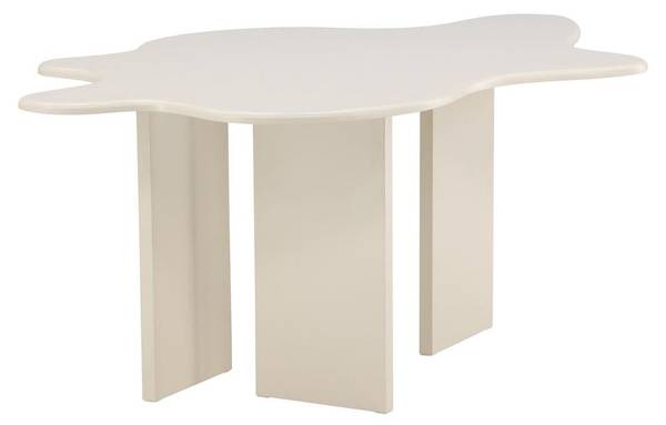 Esstisch Flower Beige - Holzwerkstoff - 190 x 76 x 123 cm