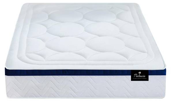 Matratze und Bettgestell mit Lattenrost 90 x 200 cm