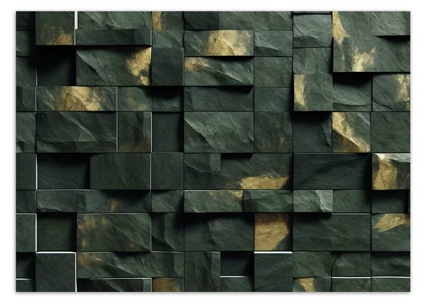 Fototapete Mosaik Würfel 3D 400 x 280 cm