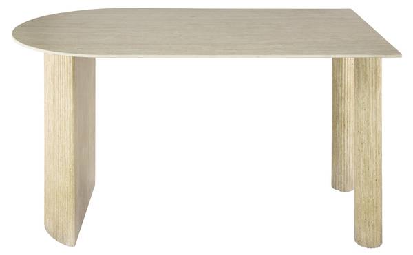 Esstisch ROMANO Beige - Keramik - 140 x 77 x 80 cm