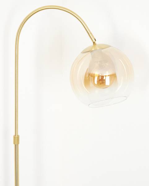 Stehlampe Cesaro Braun - Metall - 25 x 140 x 52 cm
