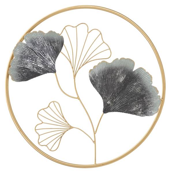 Wanddekoration Flower Simple Metall - 4 x 46 x 46 cm