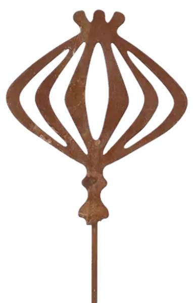 Gartenstecker TT265 Braun - Metall - 8 x 37 x 1 cm