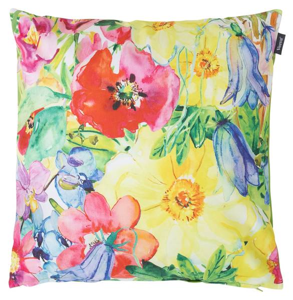 Kissen Outdoor Kyoto 2er Set Gelb - Textil - 43 x 11 x 11 cm