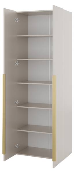 Garderobe-Set Kerkin Beige - Holzwerkstoff - 140 x 202 x 42 cm