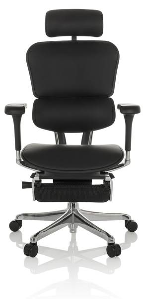 Siège de direction ERGOHUMAN PLUS LEGPRO Noir - Tissé à plat - 76 x 138 x 64 cm