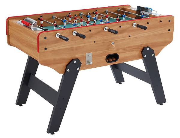 Tischfußball HENRY Beige - Holz teilmassiv - 78 x 96 x 153 cm
