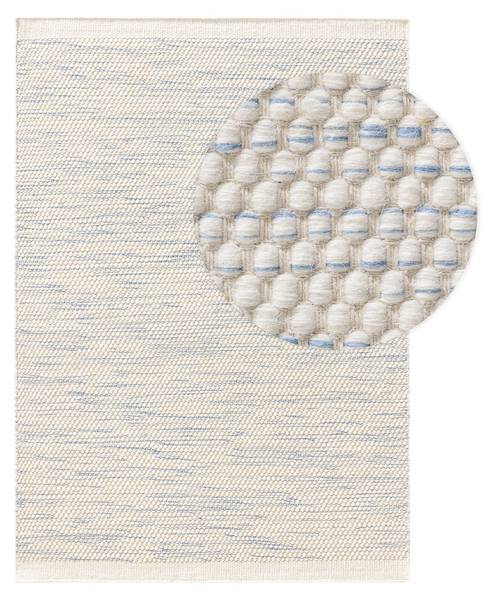 Handgewebter Kinderteppich Rocky Blau - 90 x 130 cm