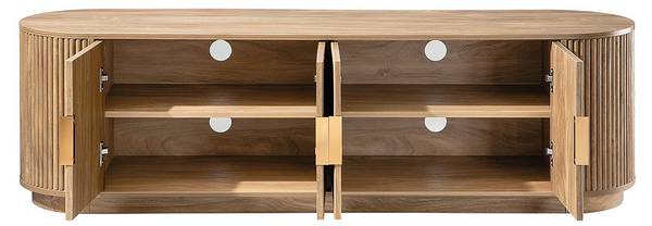 TV-Lowboard ACHILLE Braun - Holzwerkstoff - 40 x 48 x 160 cm