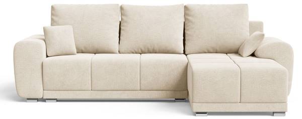 Ecksofa MONTI Beige - Ecke davorstehend rechts