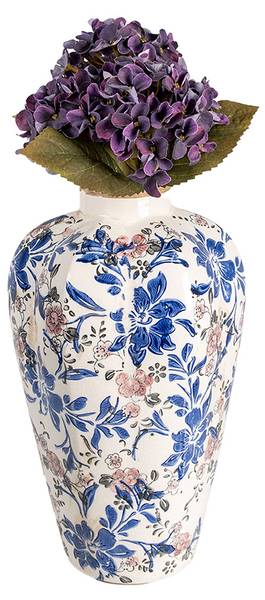 Vaas Eli beige - keramiek - 21 x 35 x 21 cm