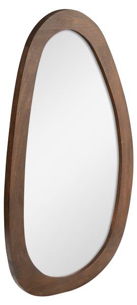 Spiegel LOU Braun - Massivholz - 100 x 60 x 3 cm